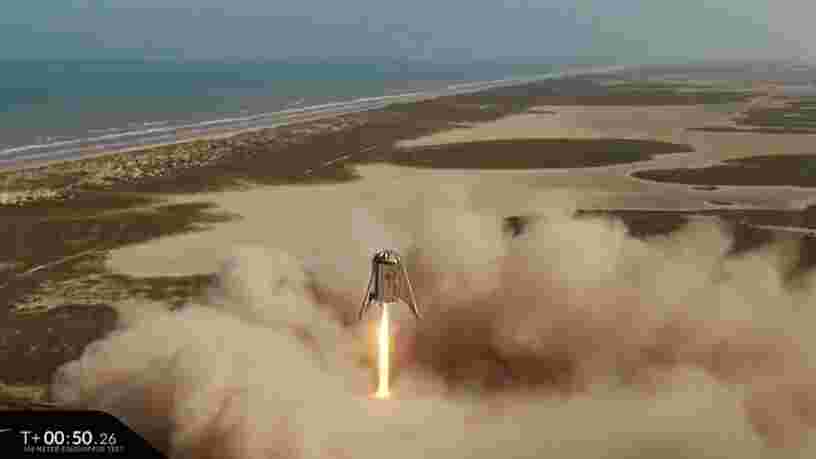 SpaceX réussit le test de sa fusée Starhopper, regardez la vidéo du vol d'essai de 57 secondes