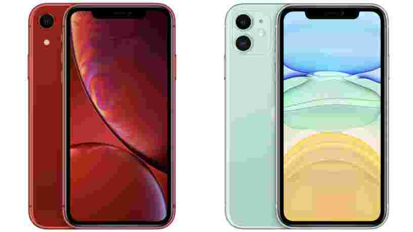 Les 10 différences qui existent entre l’iPhone 11 à 800 euros et l’iPhone XR à 700 euros