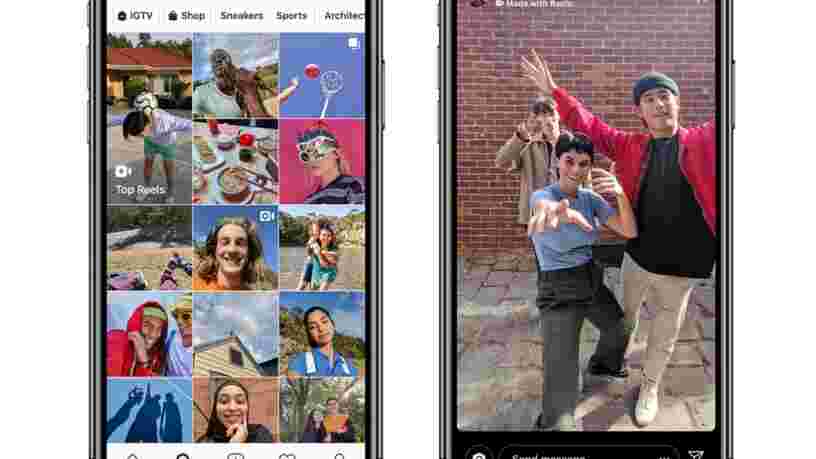 Instagram copie TikTok et lance son nouvel outil vidéo 'Reels'