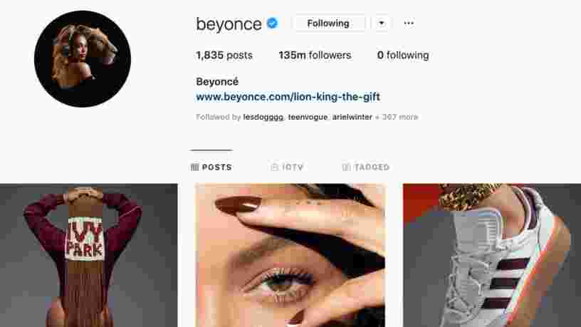 Beyoncé dévoile sur Instagram les premières images et la date de lancement de sa collaboration avec Adidas