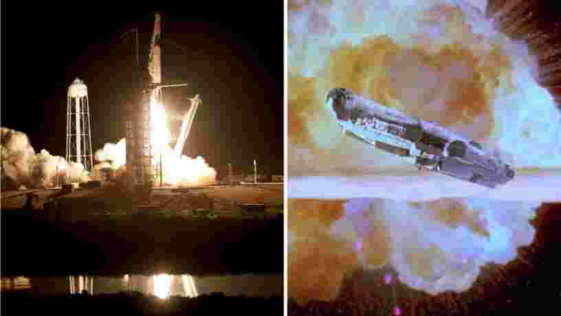 Elon Musk assure que le vaisseau spatial Crew Dragon peut échapper à une boule de feu comme le Faucon Millenium dans 'Star Wars'