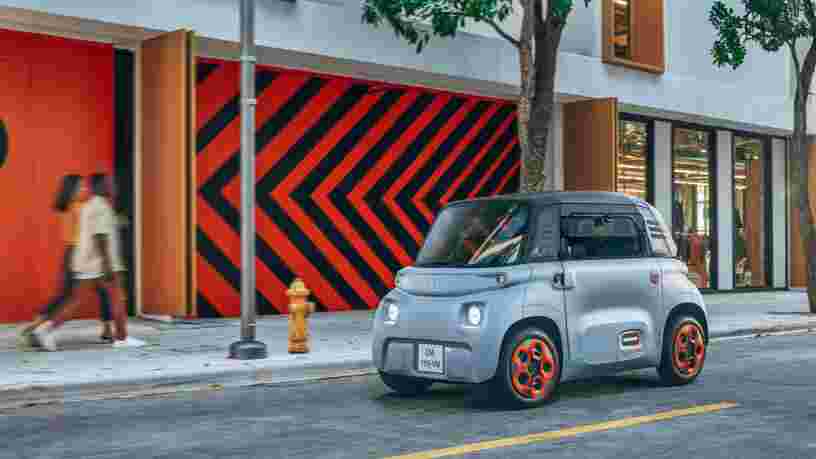 Citroën présente Ami, un véhicule électrique qui pourra être acheté chez Fnac Darty ou loué à la minute sur Free2Move
