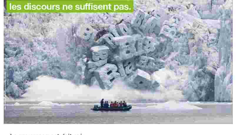 Cette campagne de Greenpeace sur l'urgence climatique a été refusée dans les transports d'Ile-de-France