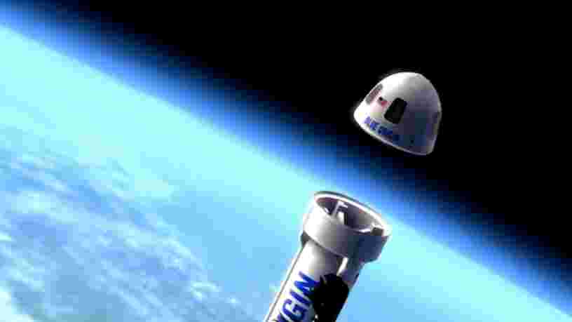 Jeff Bezos a dévoilé une maquette de la capsule que sa société spatiale va utiliser pour faire voyager des touristes dans l'espace