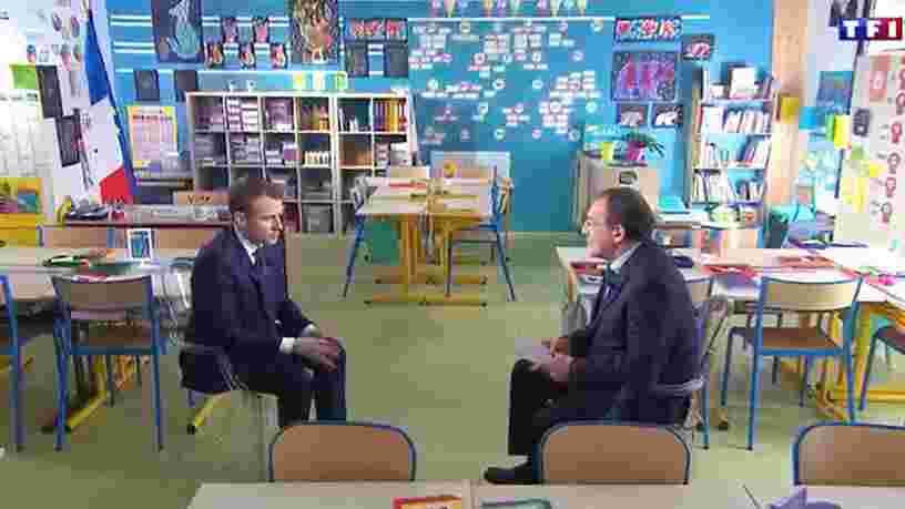 Voici ce qu'il fallait retenir de l'atypique interview du président français sur TF1 enregistrée dans une école de l'Orne