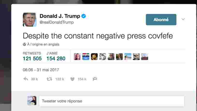 Des internautes essaient de percer le mystère d'un tweet incompréhensible de Donald Trump, et c'est très drôle