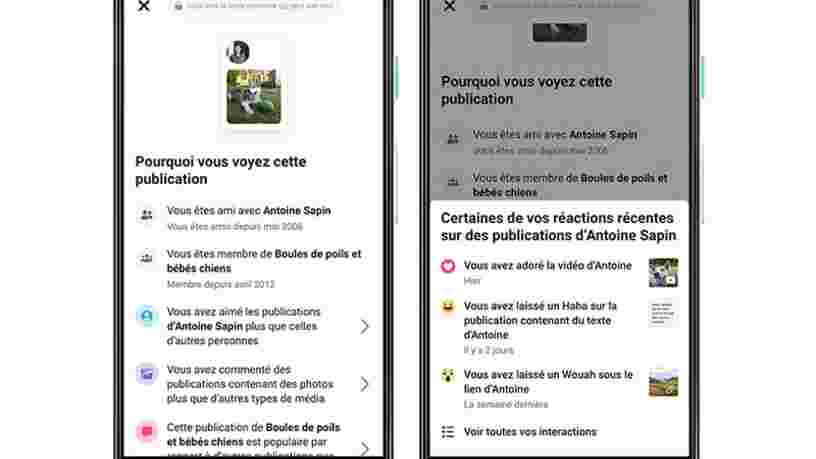 Vous pouvez désormais savoir pourquoi vous voyez une publication sur Facebook
