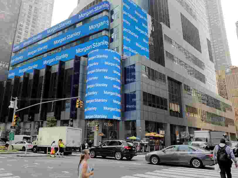 Morgan Stanley Grimpe A La Bourse De New York Apres Ses