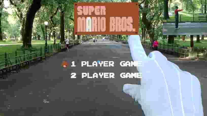 Un développeur a recréé le premier niveau de 'Super Mario Bros' en réalité augmentée et y a joué à Central Park