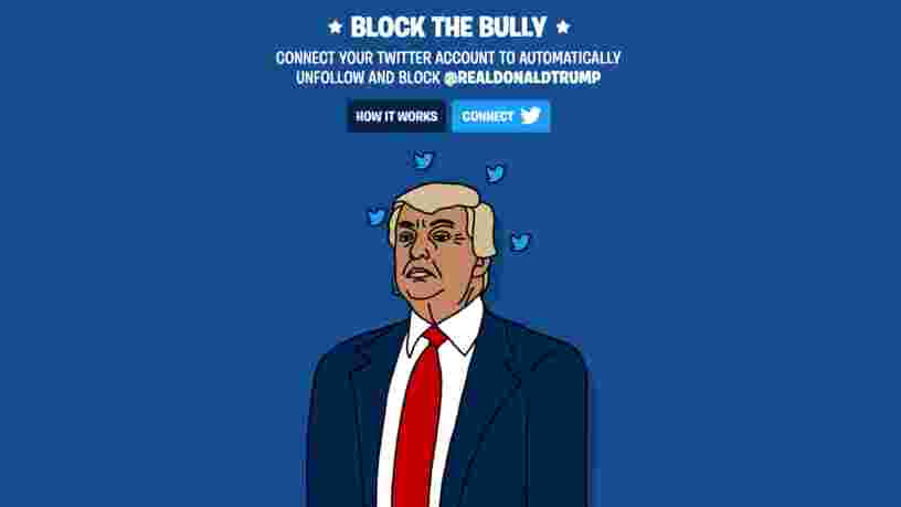 Des activistes ont lancé une appli pour 'bloquer le tyran' Donald Trump sur Twitter
