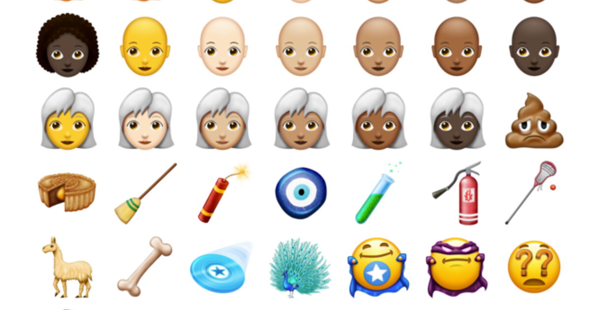 Voici un premier aperçu de tous les nouveaux emoji qui arriveront l