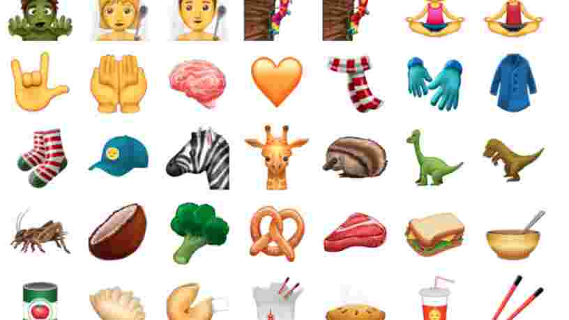 Voici la liste officielle des 69 nouveaux emoji pour 2017