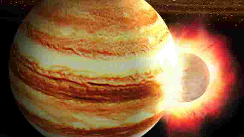 Jupiter aurait été frappée par une planète avec une masse 10 fois plus grosse que celle de la Terre il y a des milliards d'années