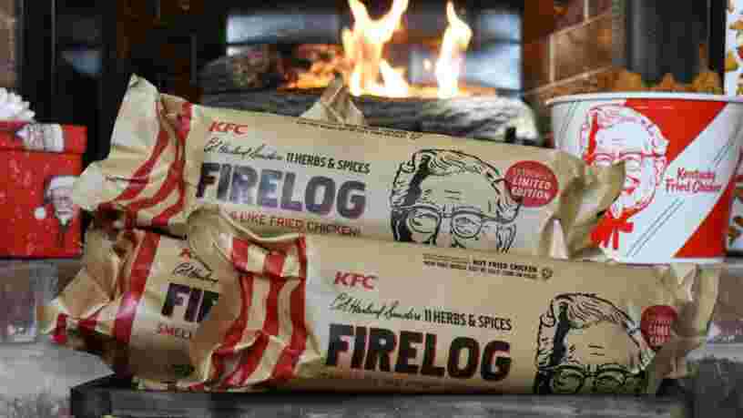 KFC vend une bûche de bois qui sent le poulet frit pour les fêtes de fin d'année