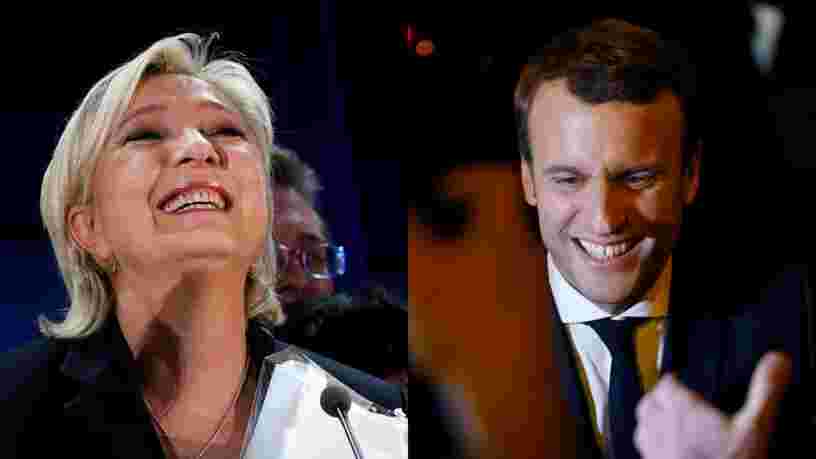 Emmanuel Macron et Marine Le Pen se qualifient pour le second tour