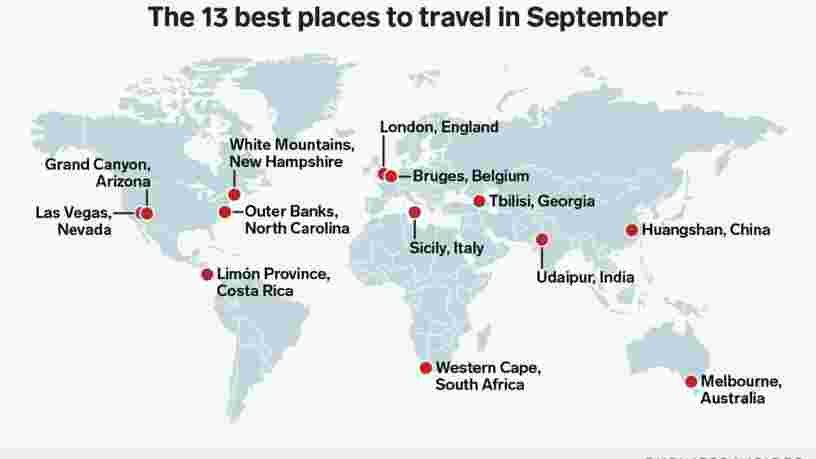 Les 13 meilleurs endroits à visiter en septembre pour chaque type de voyageur