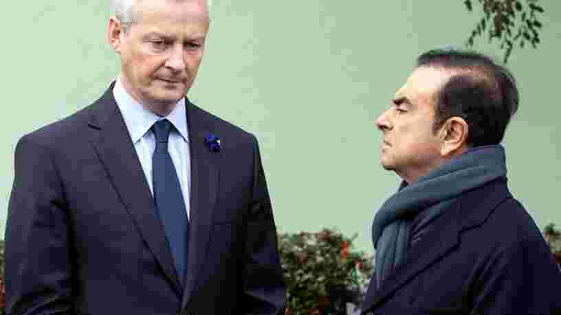 Bruno Le Maire considère que Carlos Ghosn 'n'est plus en état de diriger le groupe' Renault — il demande une gouvernance intérimaire