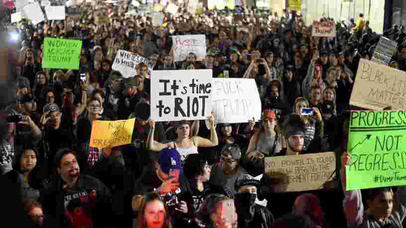 Des manifestations anti-Trump se propagent à travers les Etats-Unis