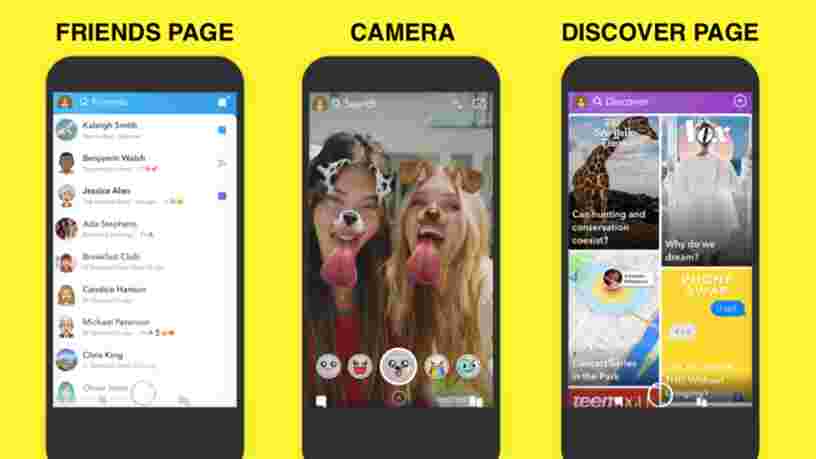 Snapchat fait un peu marche arrière et revient sur la nouveauté phare de son redesign si impopulaire