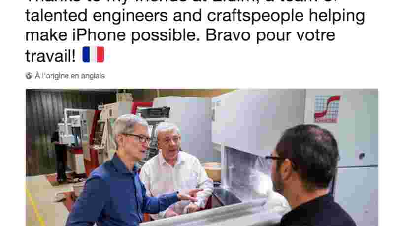 Le DG d'Apple vient de rendre visite à une startup du Calvados derrière la technologie de reconnaissance faciale de l'iPhone X