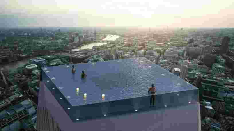 La première piscine-rooftop du monde avec une vue à 360° va ouvrir à Londres