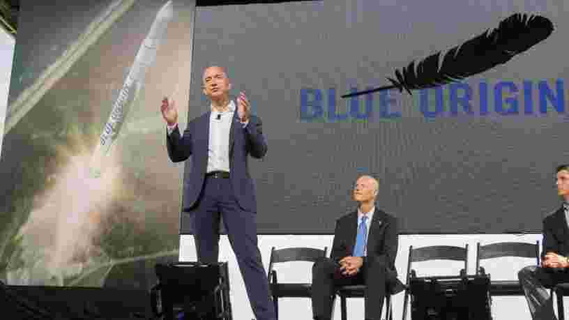 Jeff Bezos dit qu'il liquide pour 1 Md$ d'actions Amazon chaque année pour financer son entreprise spatiale Blue Origin