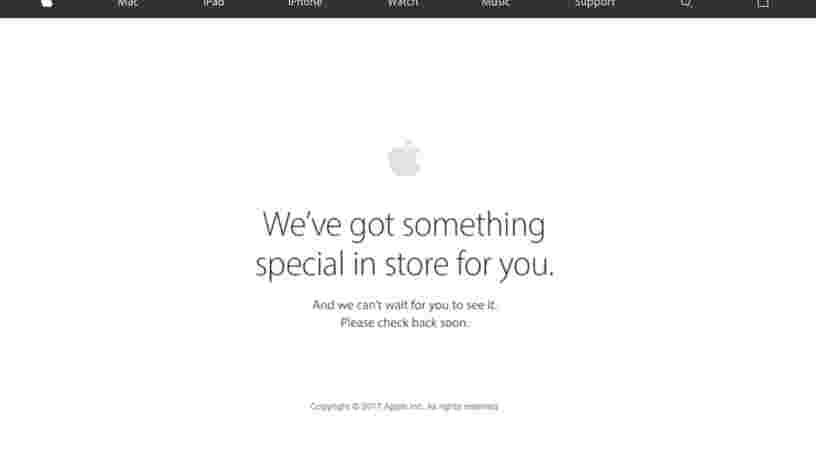 Le site de l'Apple Store est hors service, ce qui sous-entend qu'un nouveau produit va bientôt être lancé