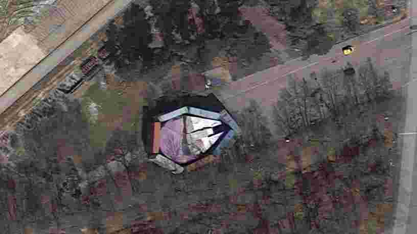 Disney a essayé de dissimuler le Millennium Falcon de 'Star Wars' avec des containers — mais on l'aperçoit sur Google Maps