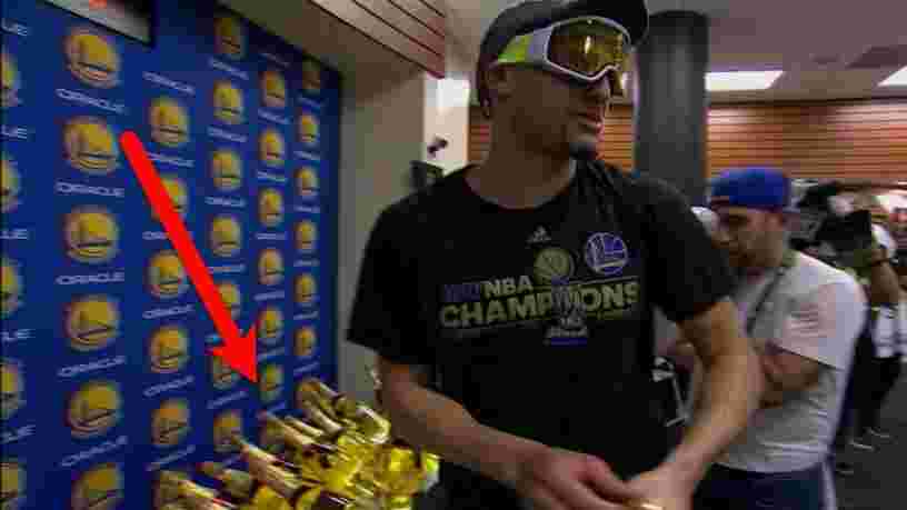 Les Golden State Warriors ont célébré leur titre de champion NBA avec 200.000$ d'un champagne très spécial