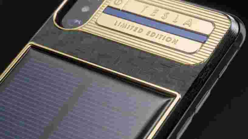 Cet iPhone X à 4000$ a sa propre batterie solaire — et le premier sera envoyé à Elon Musk