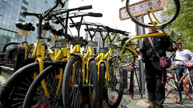 Cette appli chinoise de vélo en libre-service lève 866M$ auprès d'Alibaba pour réussir là où son concurrent Gobee.bike a échoué
