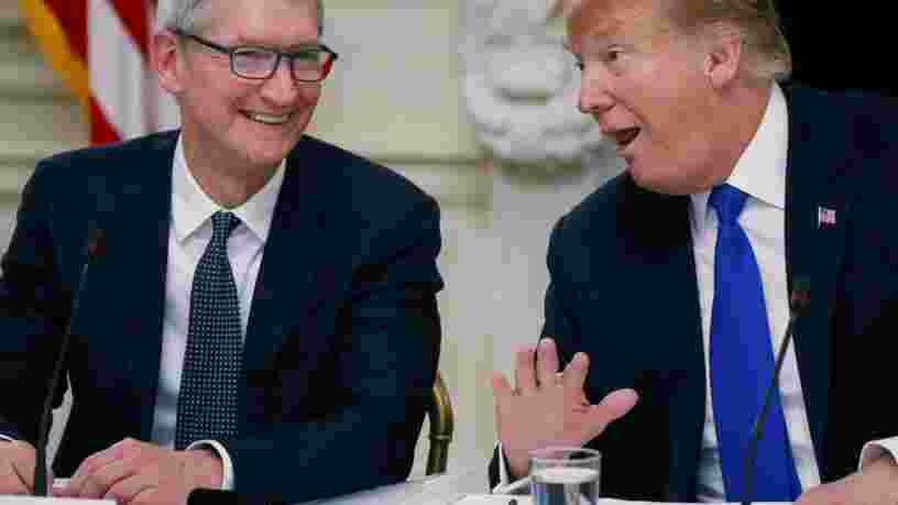 Tim Cook ou Tim Apple ? Donald Trump n'assume pas du tout sa bourde