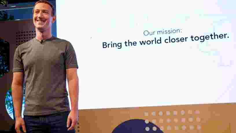 Facebook s'est fixé une nouvelle mission: 'rapprocher le monde'