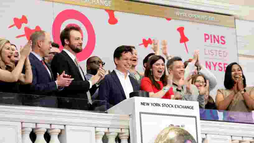 Pinterest signe un bon démarrage pour son premier jour en Bourse