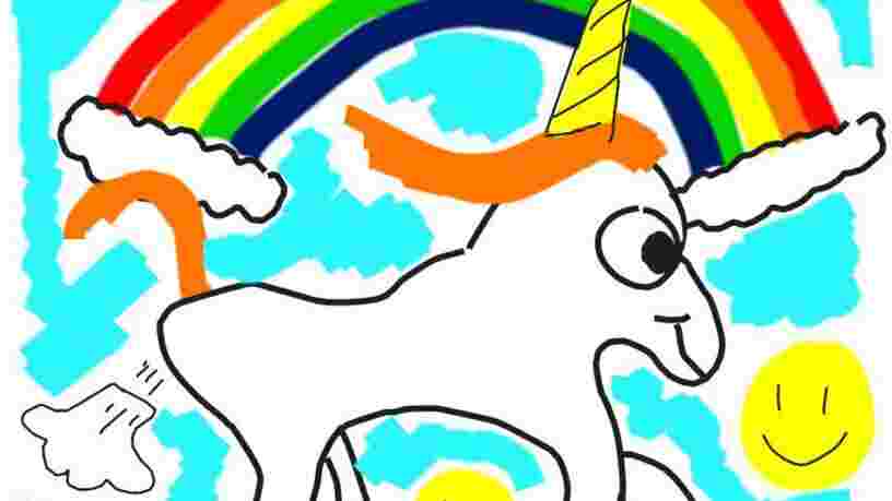 Elon Musk a dessiné une licorne qui pète pour faire la promotion d'une nouvelle fonctionnalité de ses Tesla
