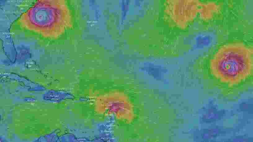 Les Antilles françaises s'apprêtent à être frappées par la tempête tropicale Isaac 1 an après les ravages de l'ouragan Irma