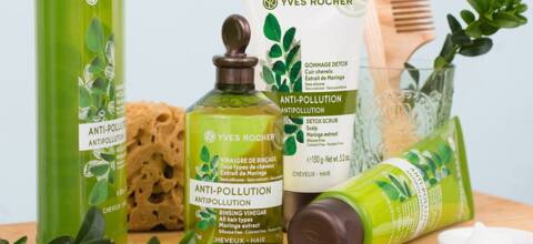 La nouvelle routine capillaire anti-pollution d'Yves Rocher