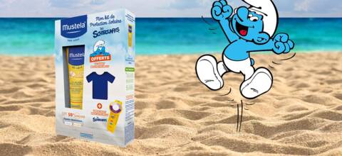 Ca va Schtroumpfer cet été avec Mustela