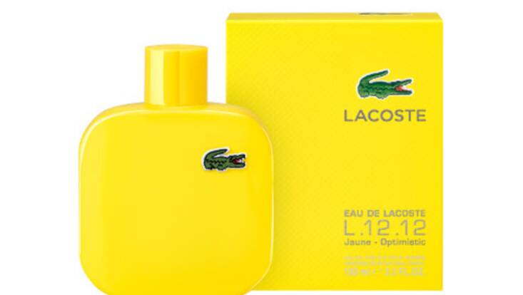L'Eau de Lacoste L.12.12 s'habille de jaune