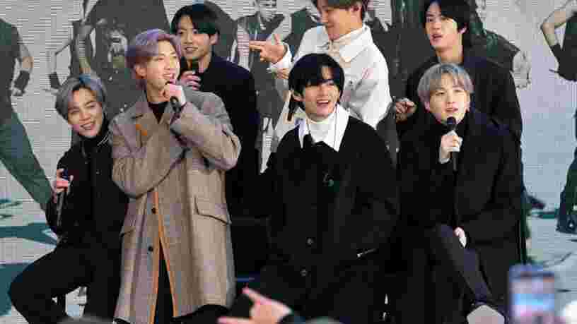 Le groupe BTS tweete depuis un iPhone alors qu'il a un partenariat avec Samsung