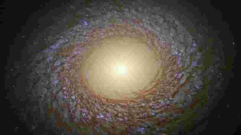 Le télescope Hubble a pris une photo saisissante d'une galaxie 'floconneuse', avec un centre vide