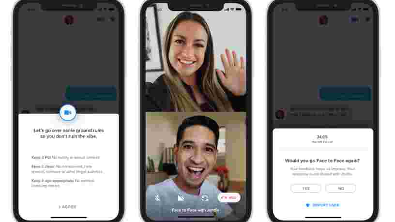 Tinder lance la fonction appels vidéo en France pour des rendez-vous virtuels