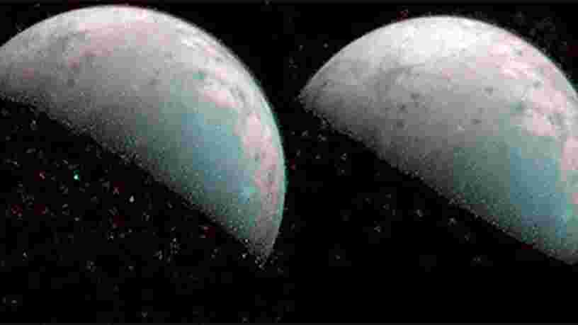 La NASA révèle les premières images du pôle Nord de la lune Ganymède