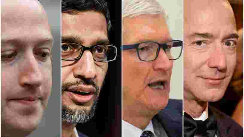 Les questions qui pourraient être posées à Amazon, Facebook, Apple et Alphabet devant le Congrès américain