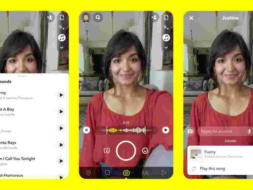 Snapchat Lance Une Fonctionnalite Pour Ajouter De La Musique Sur Les Videos A La Maniere De