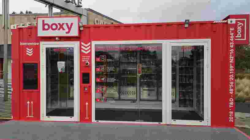 On a testé Boxy, le magasin 100% autonome qui tient dans un conteneur de 15 m²