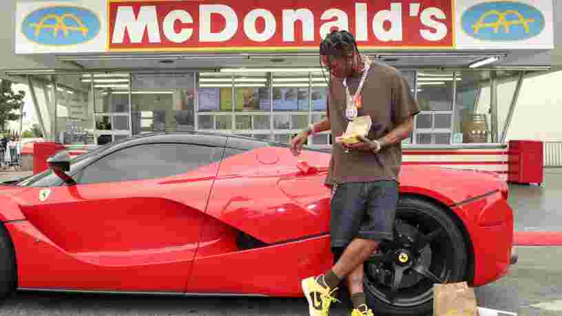 Le rappeur Travis Scott a gagné 20 M$ grâce à son partenariat avec McDonald's