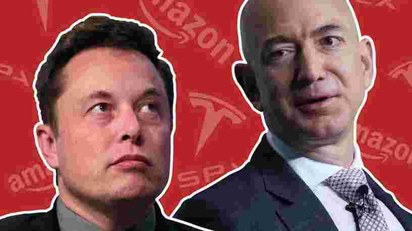 On vous raconte la rivalité entre Jeff Bezos et Elon Musk, les deux hommes les plus riches du monde