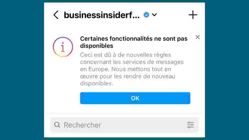 Pourquoi vous n'avez plus accès à certaines fonctionnalités sur Instagram et Messenger