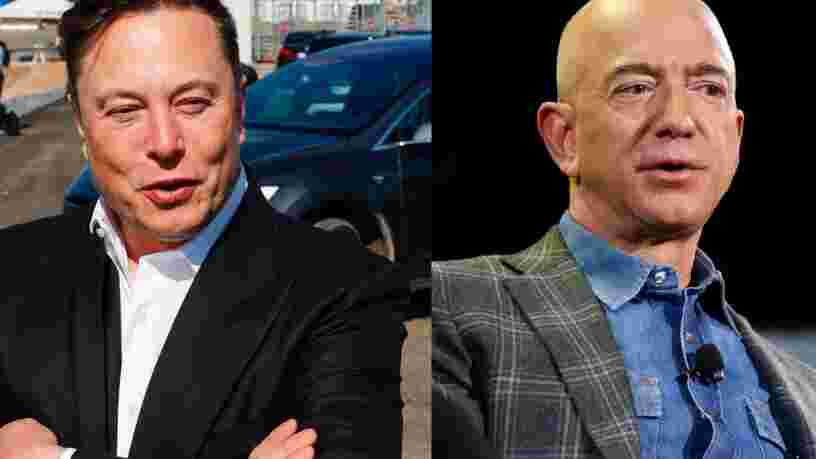 Les fortunes cumulées de Jeff Bezos et Elon Musk ont augmenté de 217 milliards de dollars en 2020